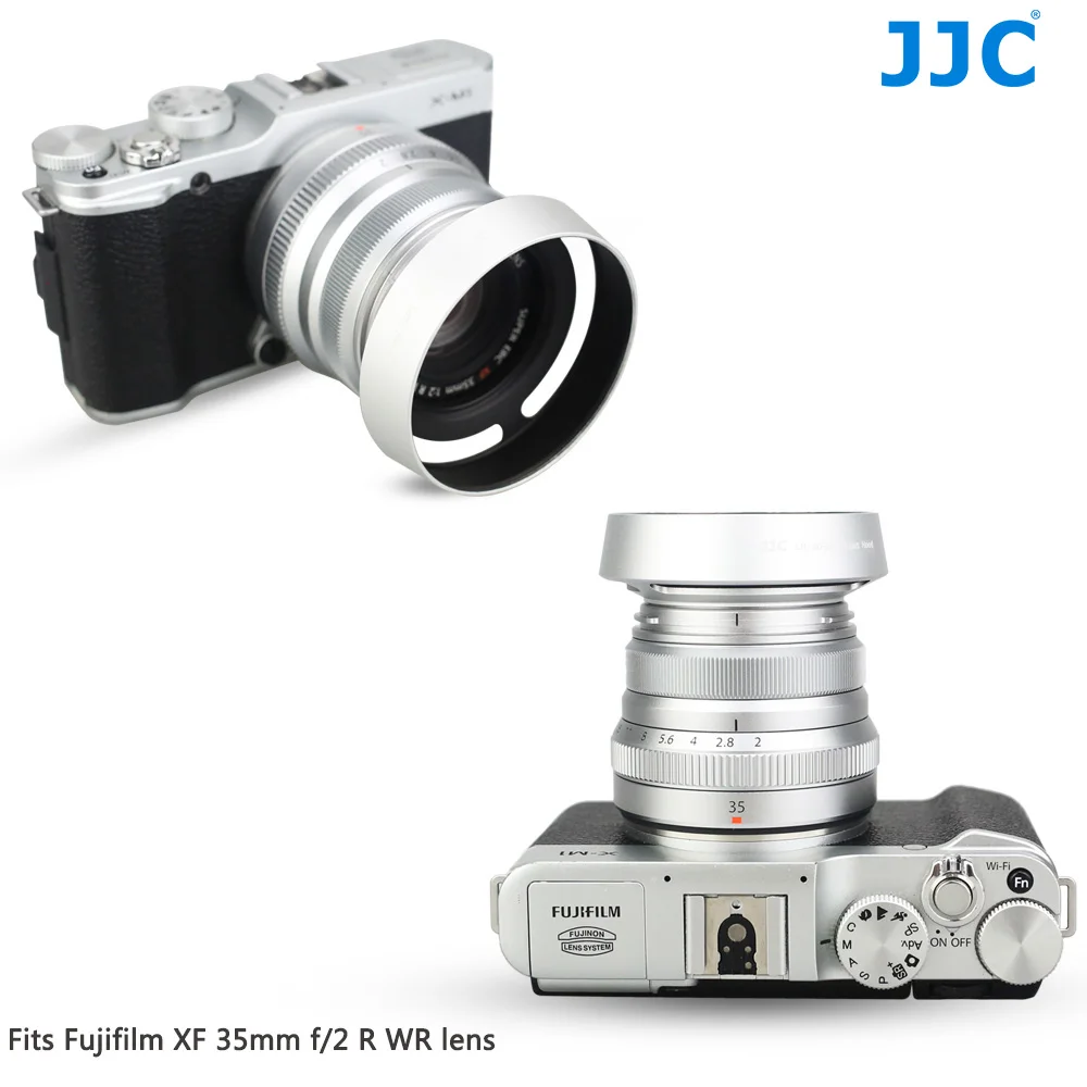 JJC металлическая Резьбовая бленда объектива камеры для Fujifilm XF 35 мм f/2 R WR объектив