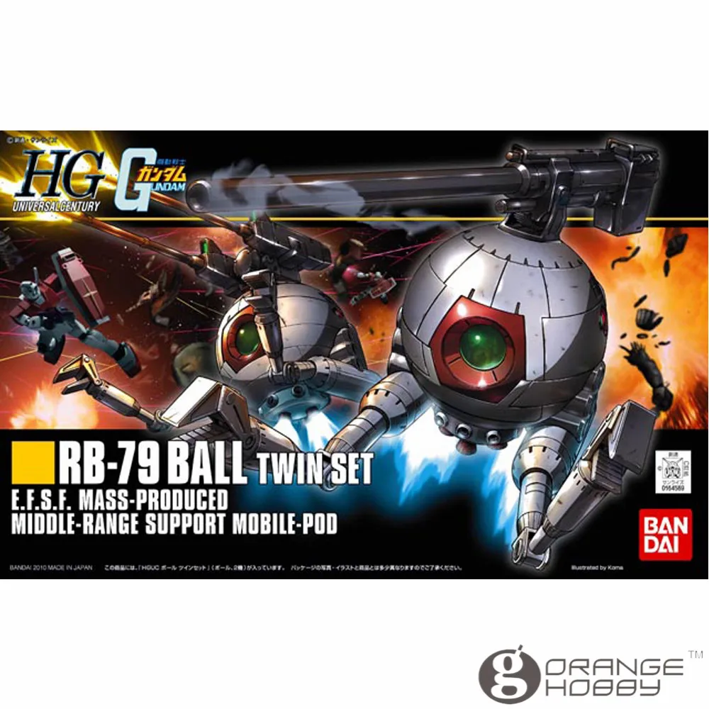 OHS Bandai HGUC 114 1/144 RB-79 мяч Twin Set Мобильный костюм сборки модель Наборы