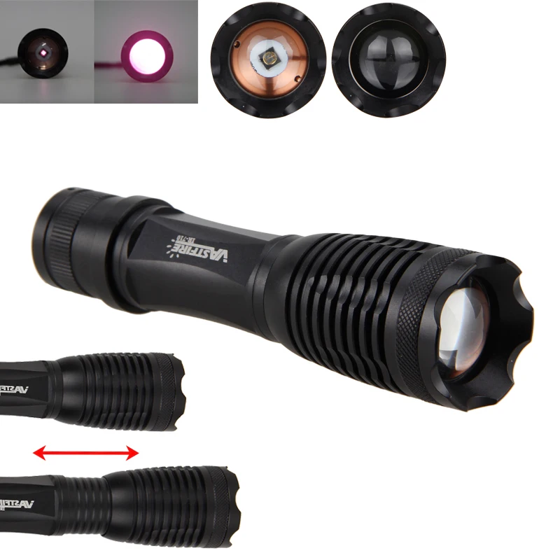 10w 940nm IR LED Zoomable Night Vision Infrared Radiation Flashlight Torch Lamp Light Rechargeable 18650 Battery