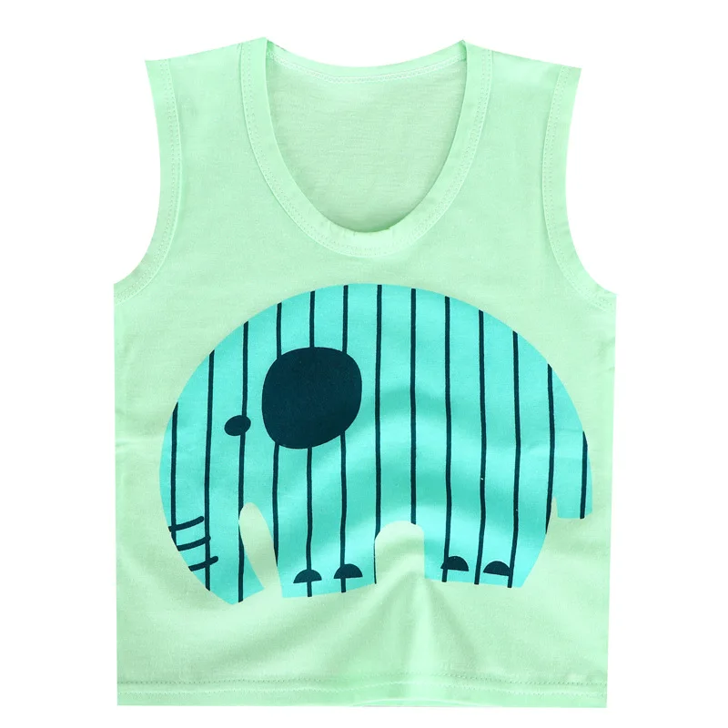 Children Casual Cute Vest Baby Boy Summer Cartoon Pattern Vest Girls