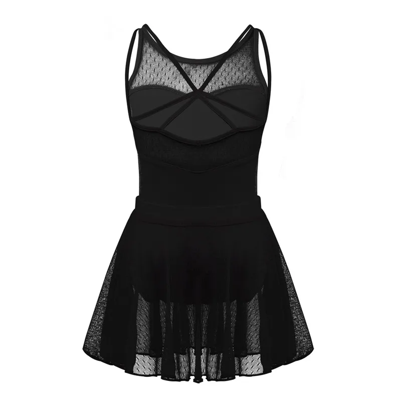 Балетное платье для девочек гимнастический купальник хлопковая танцевальная