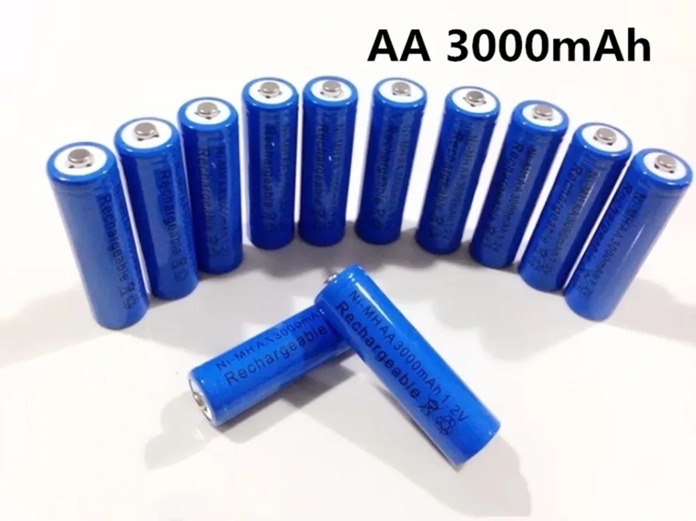 

14500 Rechargeable Battery AA 3000mAh 1.2V NI-MH LED Toys Player Toys Recycling Batteries Mix Colors GTL EvreFire
