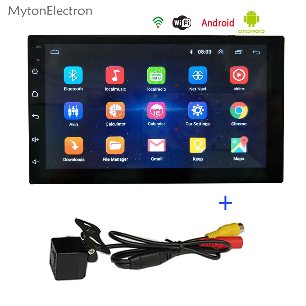 Автомобильный мультимедийный плеер 2 Din Android радио bluetooth GPS навигация Wi Fi стерео