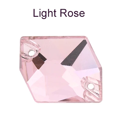 AAAAA качество блестящий цвет пришивные стразы аппликация для шитья свободный драгоценный камень с плоской задней частью космический узор из стразов Алмаз Сделай Сам одежда - Цвет: Light Rose