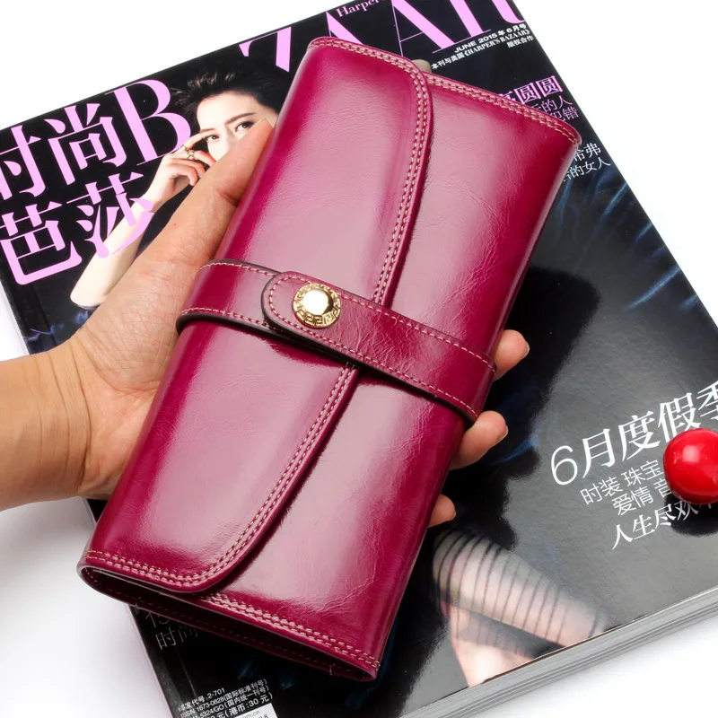 Кошелек из натуральной кожи Женский длинный на молнии|brand purse|purse brandlong clutch |