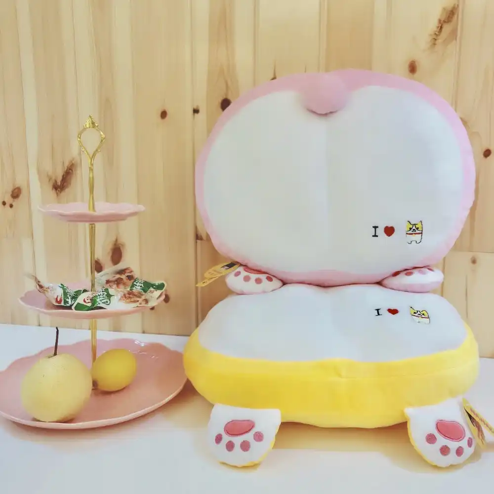 Winter Warm Super Soft Plush Anime Cartoon Corgi Ass Dog Chair