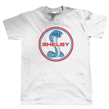 

2018 Summer T Shirt Short Sleeve Cotton T Shirts Man Clothing Shelby Cobra, Mens Muscle Car Street Wear Tops Tees