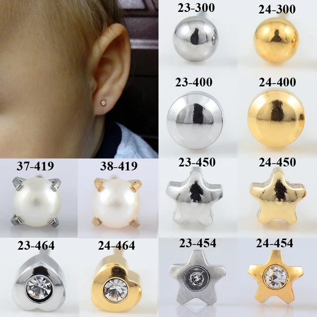 Bog Pair Surgical Steel Full Moon Star Gem Heart Pearl Ear Stud Bog Pair Surgical Steel Full Moon Star Gem Heart Pearl Ear Stud Earrings Studs Tragus Cartilage Piercing Jewelry 20g