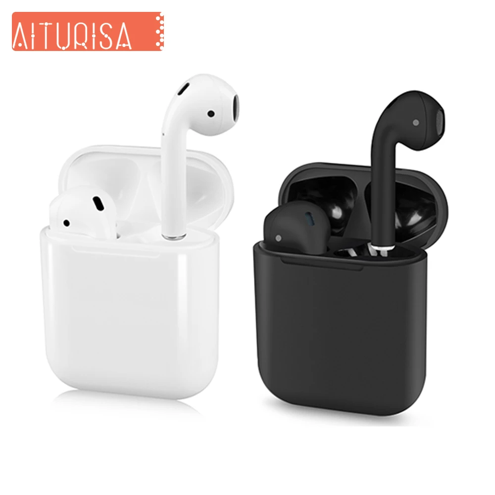 

i13 Bluetooth Headphones Hi-Fi Stereo Earbud Built-in Mic Automatic Pairing Wireless Earphone With Charging Box For iPhone 6 7 8