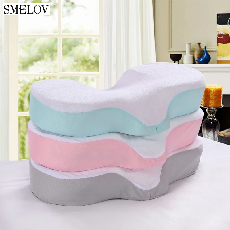 High Quality Anti Wrinkle Pillow Memory Foam Curve Ergonomic