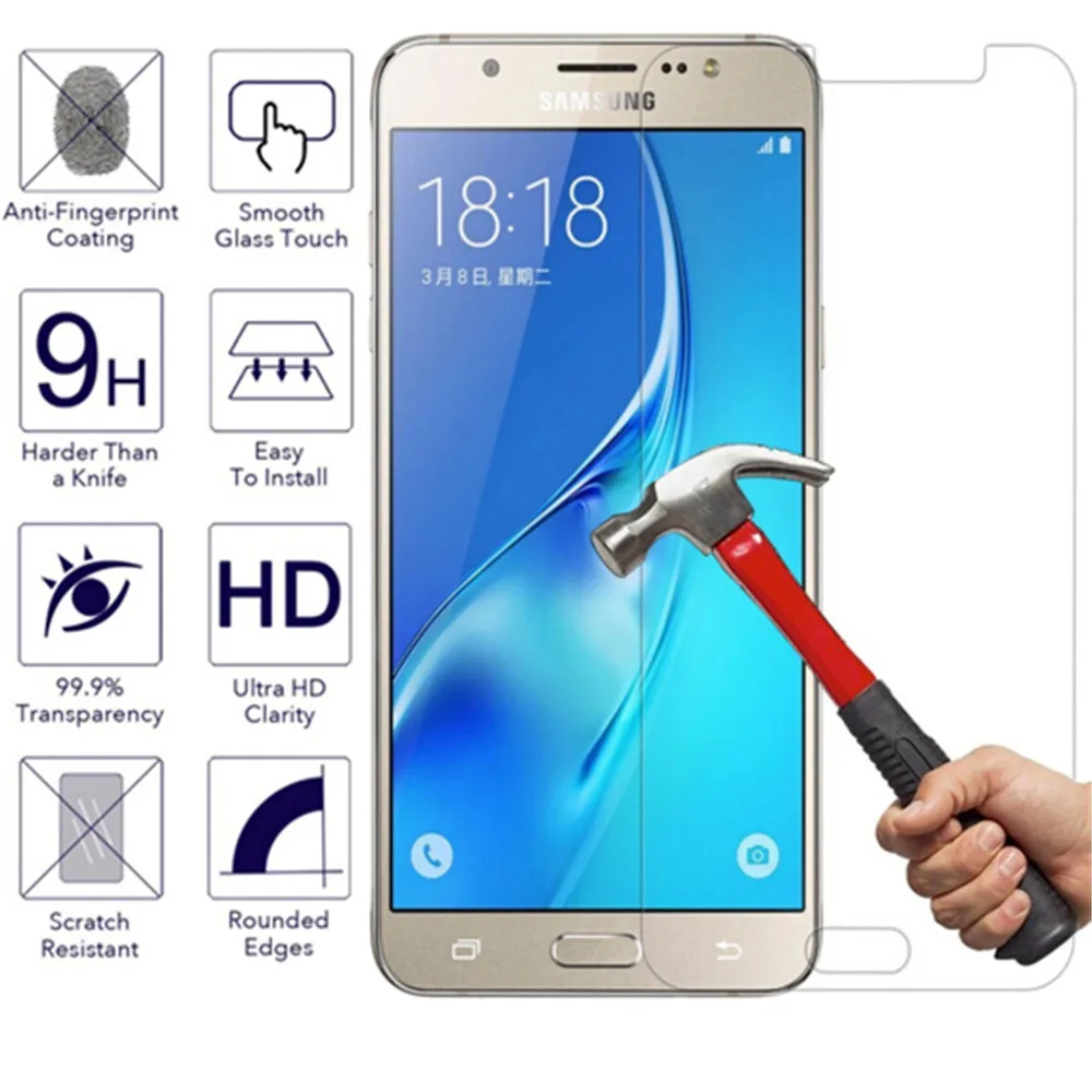 Premium-0-23mm-Vidro-De-Prote-o-Para-Samsung-A3-A5-A6-9-Dureza-Para-J2
