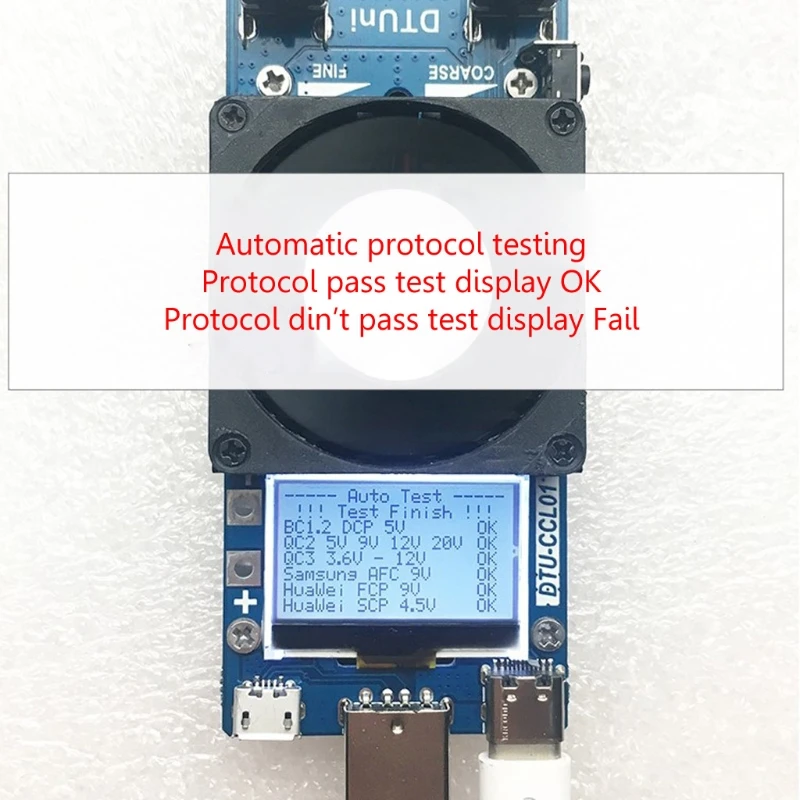 QC2.0/3,0 триггеры 35 Вт постоянный ток двойной регулируемый USB электронный тест нагрузки