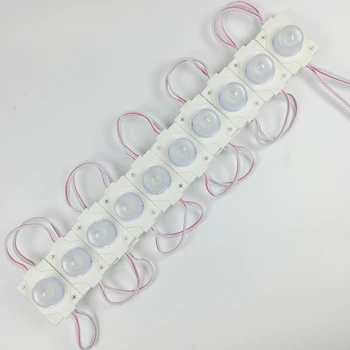 

100pcs/lot cool white 3030 LED injection led module 12V with lens Waterproof IP65 1.5w,LED Sign for shop banner