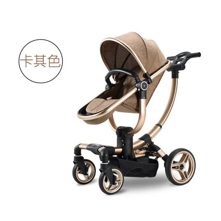 Goods  7.8 Luxury High View Multifunctional Baby Stroller 3 In 1 With Car Seat Travel System Portable Fold 