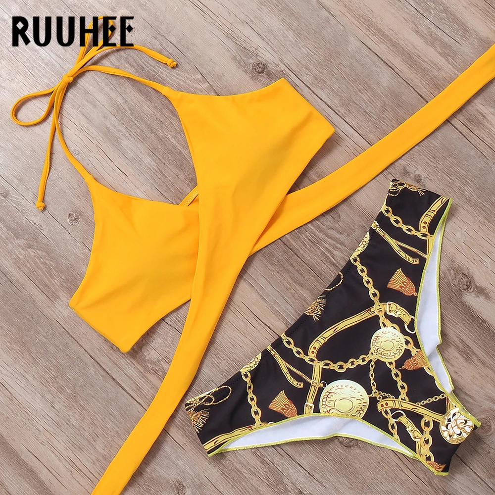 RUUHEE Bikini Set Swimsuit Swimwear Women Bikini Sexy Summer Beach Wear Padded Bathing Suit Push Up 2019 Swimming Suit For Women
