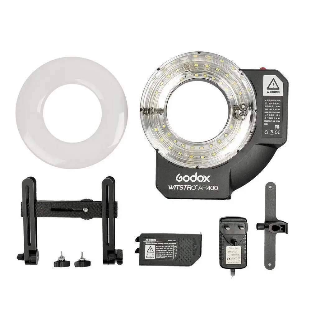 Godox AR400 400 Вт литий ионный аккумулятор ЖК панель мощная Макросъемка светодиодная