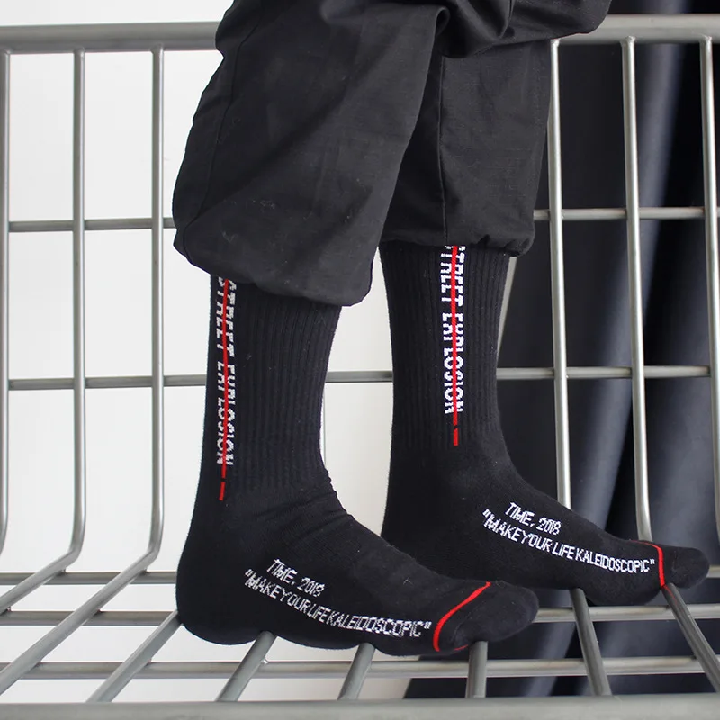 

Men cotton women socks hip hop letter crew kanye west casual fashion streetwear gifts crew justin bieber cotton long socks