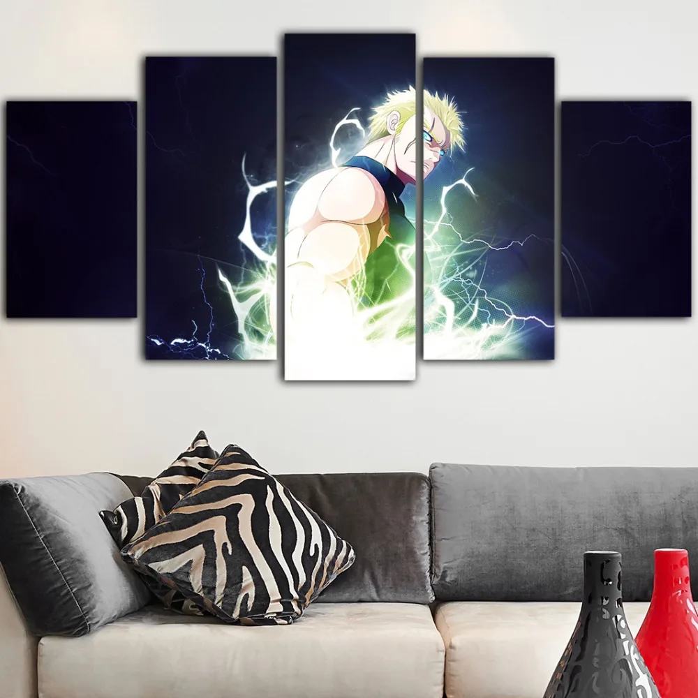 Украшение дома Холст 5 шт. фотографии Wall Art Fairy Tail Аниме Картины принты современный