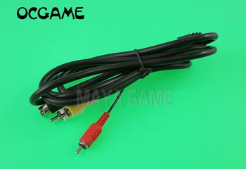 

OCGAME Hot Sale High Quality 6FT 1800mm Retro-bit AV RCA Audio Video Cable For Sega Genesis 2 3 II III Connection Cord 2pcs/lot