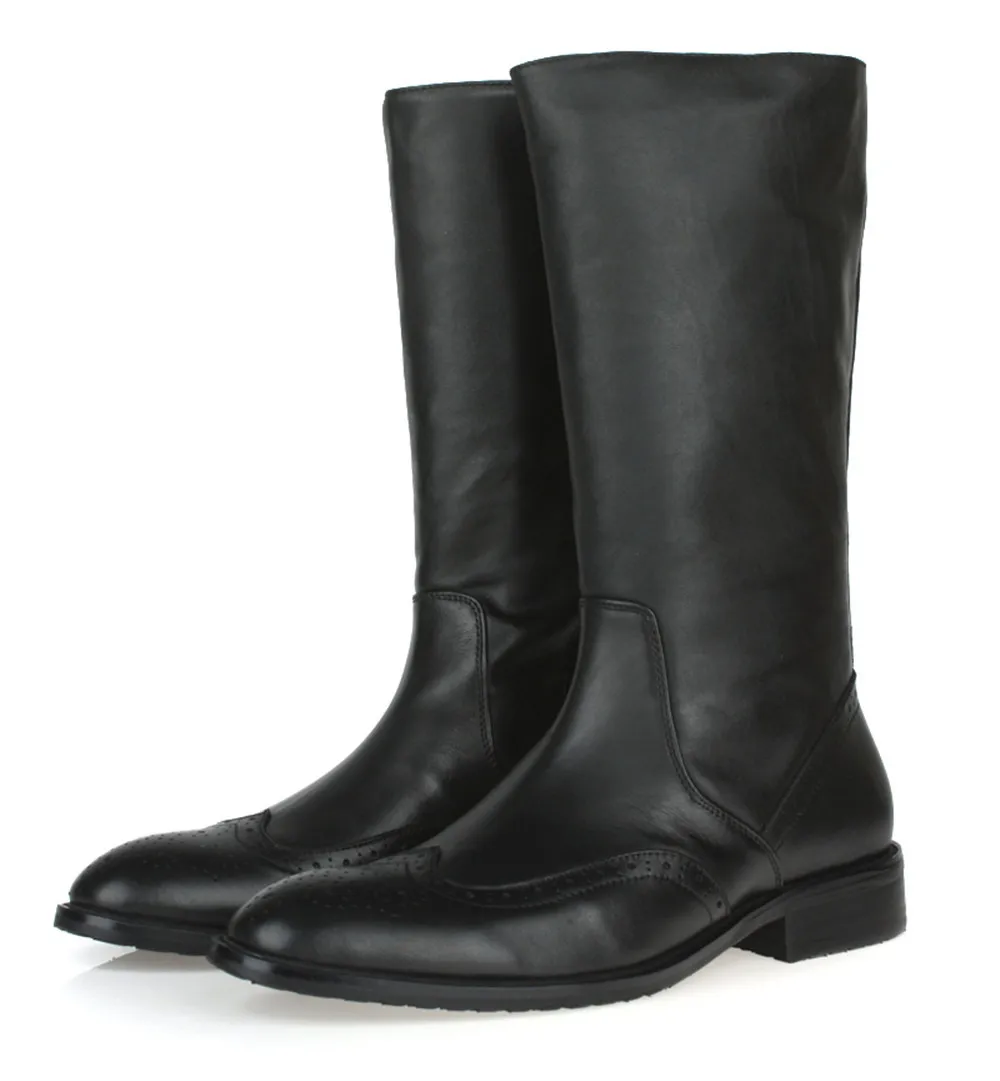 best black boots for 2017 top quality knee high black mens boots genuine best black boots for 2017 top quality knee high black mens boots genuine