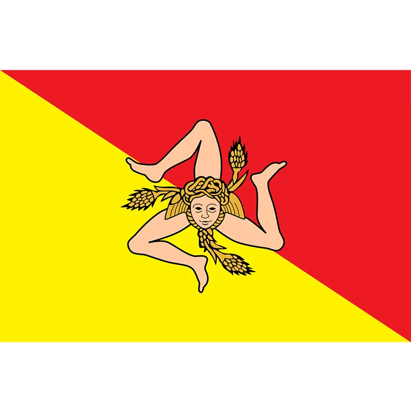 

Sicily Flag Yehoy hanging 90*150cm For Decoration