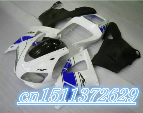 Bo high quality fairings set for 1998 1999 YZF-R1 YZF R1 98 99 fairing kit white black blue | Автомобили и мотоциклы