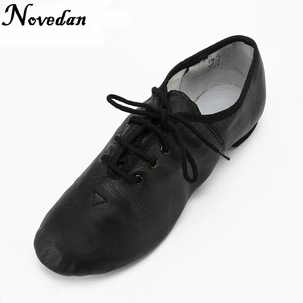 Dance Shoes Woman's Leather Jazz Dance Shoes Lace Up Boots Practice Yoga Shoes Soft and Light Jazz Boots Hip Hop Sneakers