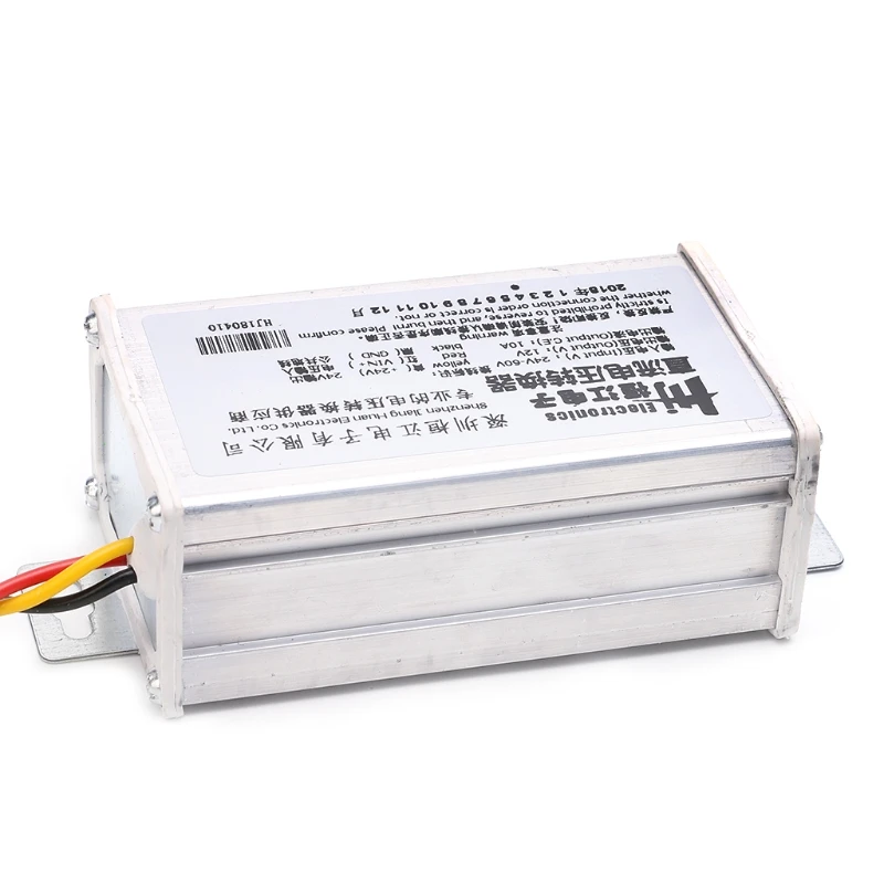 DC 24 V-60 V To 12V 10A 120W адаптер конвертер трансформатор для электрического велосипеда