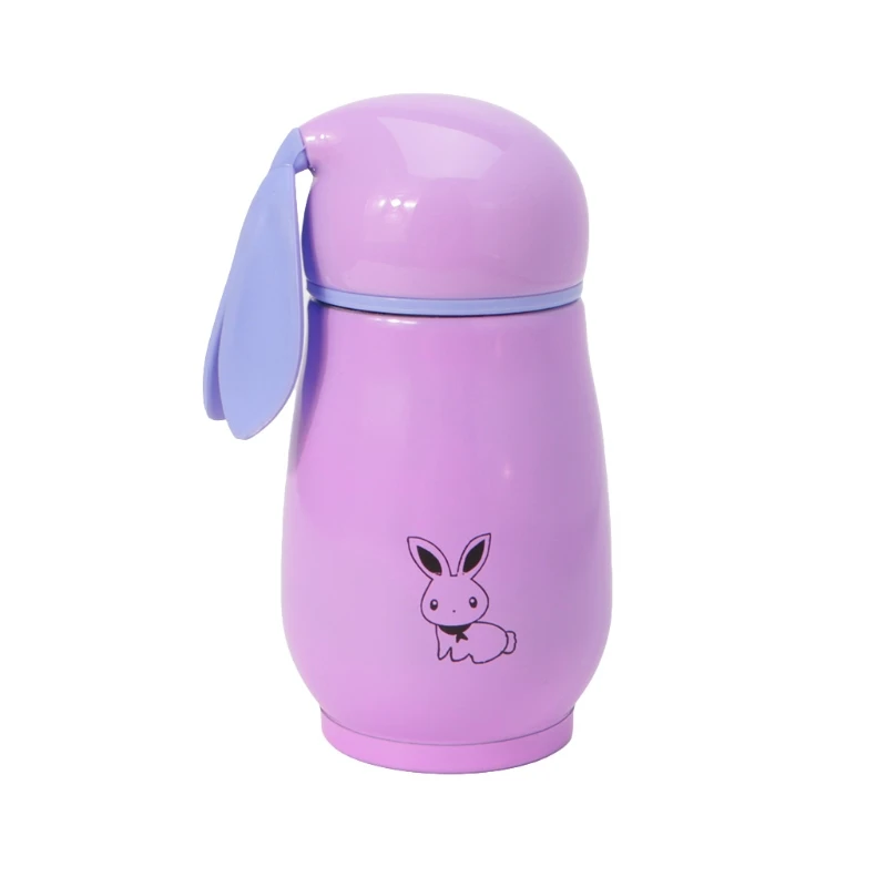 VFGTERTE 1 шт. милый кролик термос бутылка с крышкой из нержавеющей стали вакуумная колба детская питьевая Изолированная бутылка