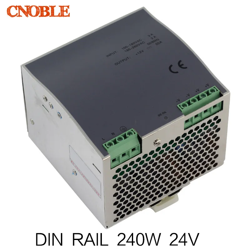 

240W 24V Din Rail Single Output Switching power supply