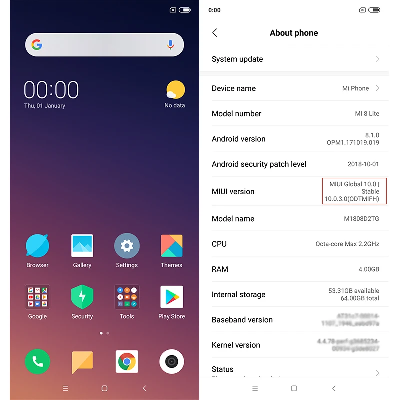 Глобальная версия Xiaomi Mi 8 Lite 4 Гб 64 ГБ Snapdragon 660 полноэкранный мобильный телефон 6 26