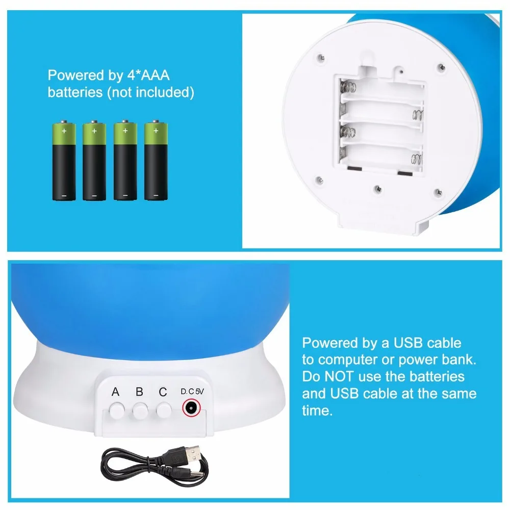 CHICLITS СВЕТОДИОДНАЯ Лампа для проектора RGB мигание USB звездная звезда Луна