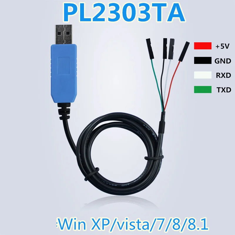 2 шт./лот PL2303TA кабель для загрузки USB в ttl RS232 модуль обновления USB в последовательный кабель для загрузки