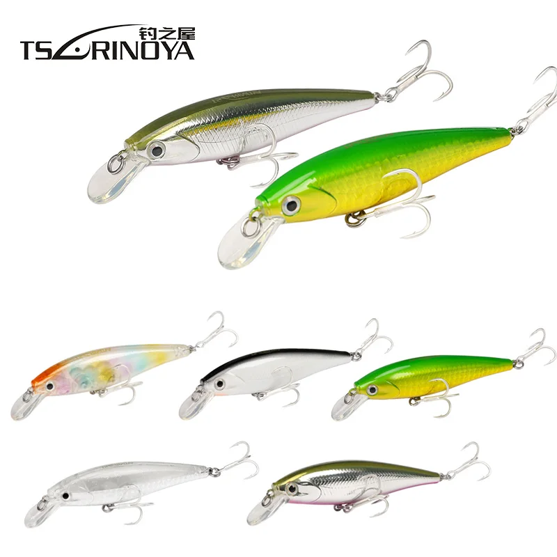 TSURINOYA DW34 Minnow приманка 78 мм 9 2 г плавающая (0 8 1 м) рыболовная Isca искусственная Para Pesca