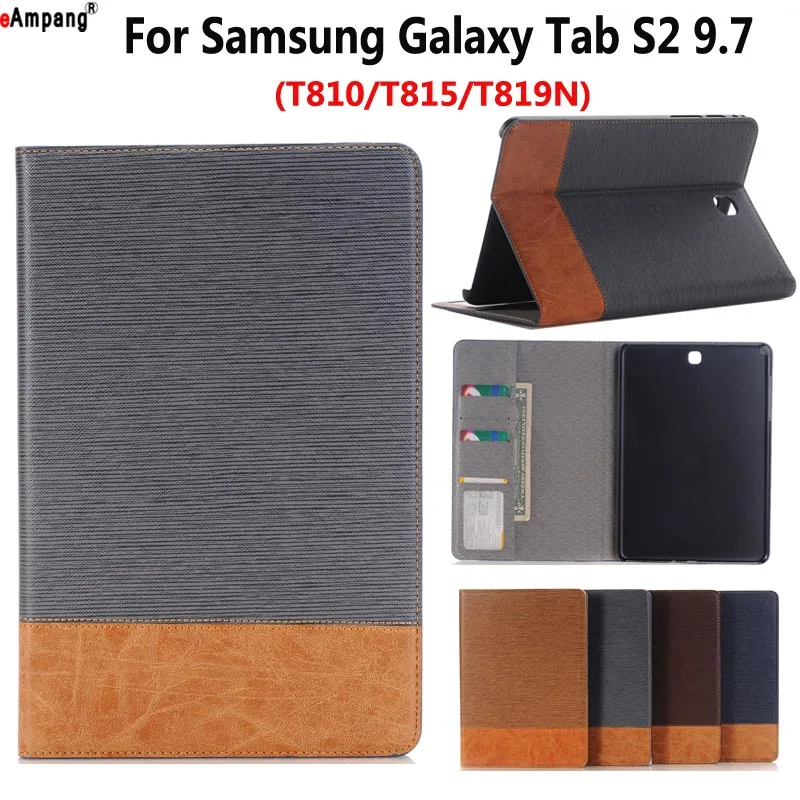 Ковбойский тканевый кожаный чехол для Samsung Galaxy Tab S2 9 7 T810 T815 T819 T813 умный планшета