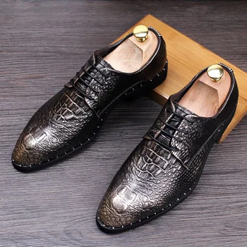 

England style design men fashion party nightclub wear cow leather rivets shoes youth shoe summer breathable footwear zapatos man