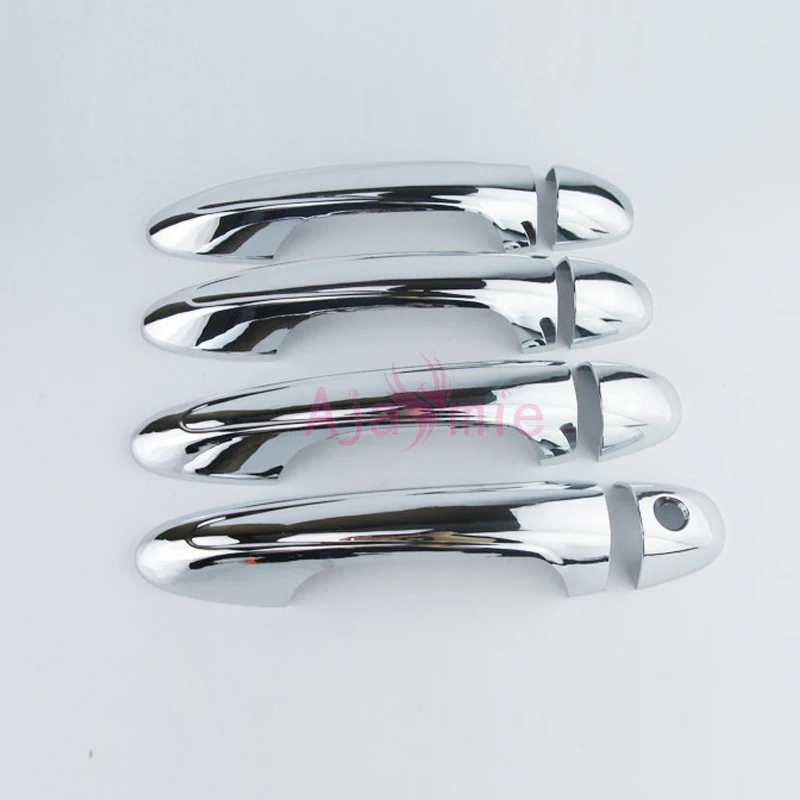

Chrome Car Styling Door Handle Cover And Bowl Inert Trim Overlay Panel Frame 2016 2017 2018 For Toyota Fortuner Accessories