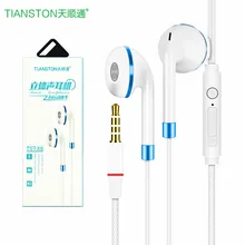 TIANSTON X6 Sports Headset Stereo Wired Smartphone Earphone For Apple OPPO Huawei VIVO In ear Universal