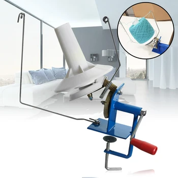 

10oz Household Large Metal Yarn Fiber String Ball Wool Winder Holder Winder Fiber Hand Operated Cable Winder Machine Heavy Duty