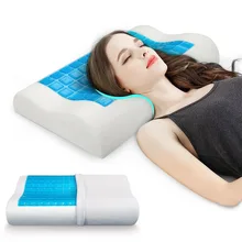 Домашняя подушка памяти летние спальни постельные принадлежности для сна подушка Coolling Гелевая подушка памяти для шеи Расслабляющая защита текстиля