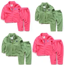 Enfants costume garçon fille à l’intérieur doublure polaire à l’intérieur du costume printemps automne hiver costume marque de costume enfants ensembles de sous – vêtements thermiques