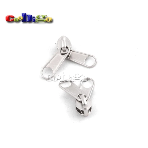 5000pcs Pack 39*10mm 5 Non Lock Zipper Slider Double Pull Tap Zinc