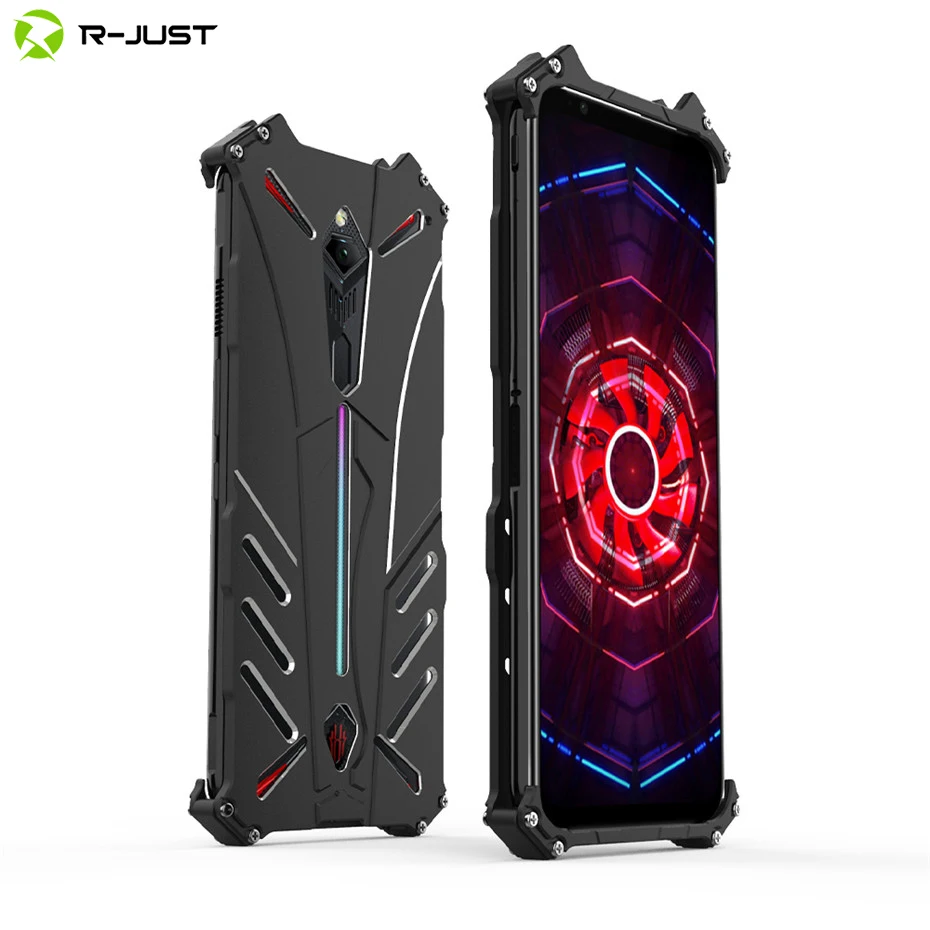 Металлический алюминиевый чехол для ZTE Nubia Red Magic 3 DIABLO ROJO роскошный сверхпрочный