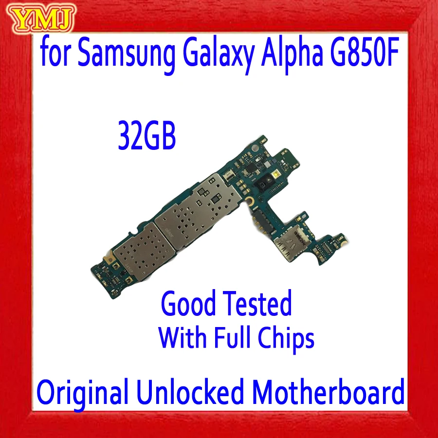 Материнская плата 32 ГБ для Samsung Galaxy Alpha G850F с полными чипами оригинальная