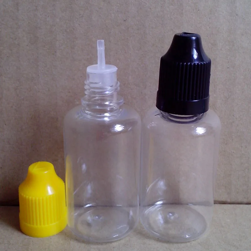 150pcs PET 30ml Plastic Bottle E Liquid Dropper Clear Bottles With Child Proof Cap Empty Hard Vial