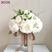 Новинка, слоновая кость, роза, подружка невесты, свадебные аксессуары, поролоновые цветы, роза, искусственный букет невесты, свадебный букет de noiva