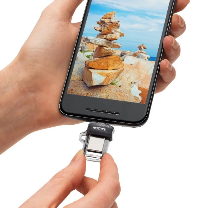 Sandisk Mini USB 3,0 флеш-накопитель двойной OTG USB флеш-накопитель 16 ГБ флеш-накопитель Высокая скорость до 150 м/с usb накопитель memoria для Android телефона