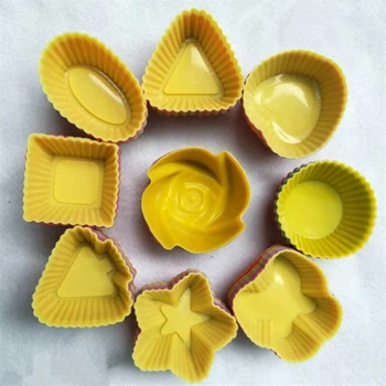 

Soft Silicone Mould DIY Muffin Cup Cake Mould Cakecup Handmade Soap Moulds Baking Tool Kitchen Accessories