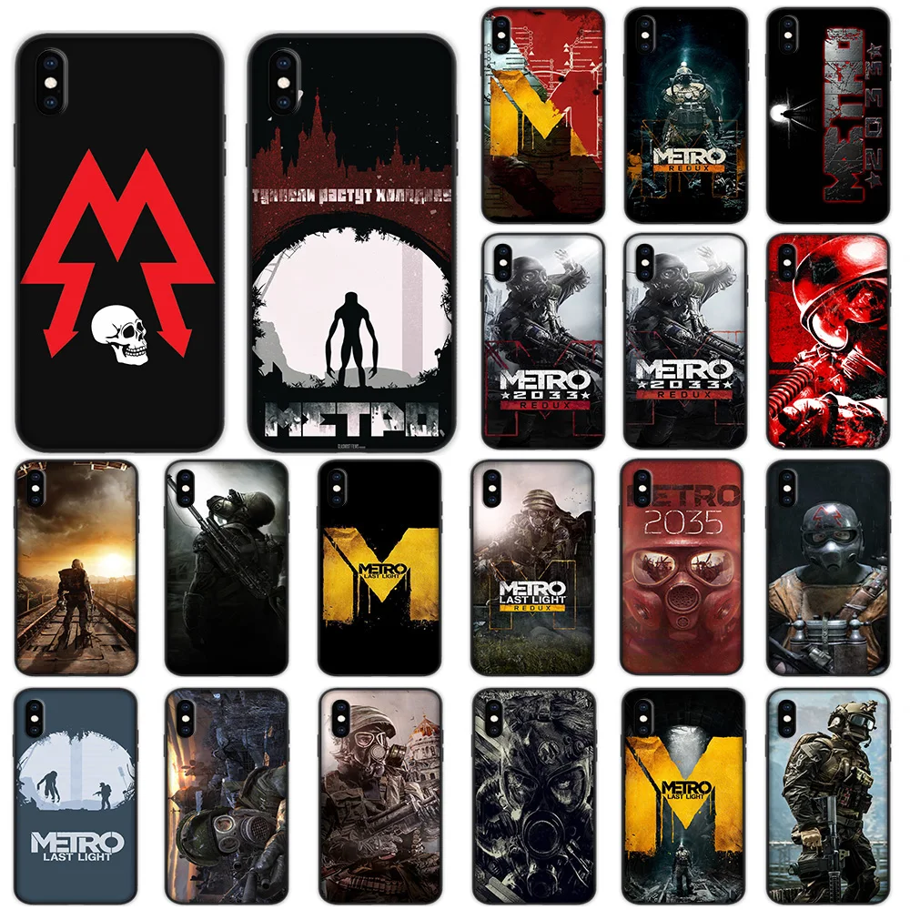 

Metro 2033 Soft Case for iPhone XS Max XR X 7 8 6 6S Plus 5 5S SE Cover