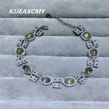 Kjjeaxcmy Fine Jewelry природные леди камень браслет, ювелирные изделия оптом, S925 серебро украшения